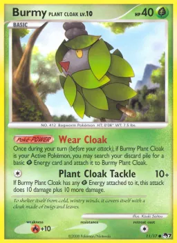 Burmy Plant Cloak 11 POP Series 7