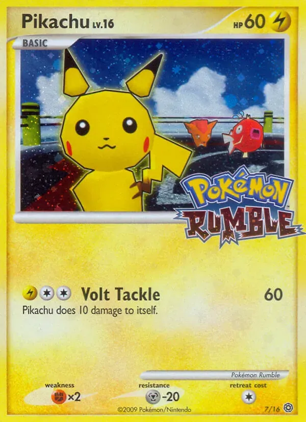 Pikachu 7/16 Pokémon Rumble