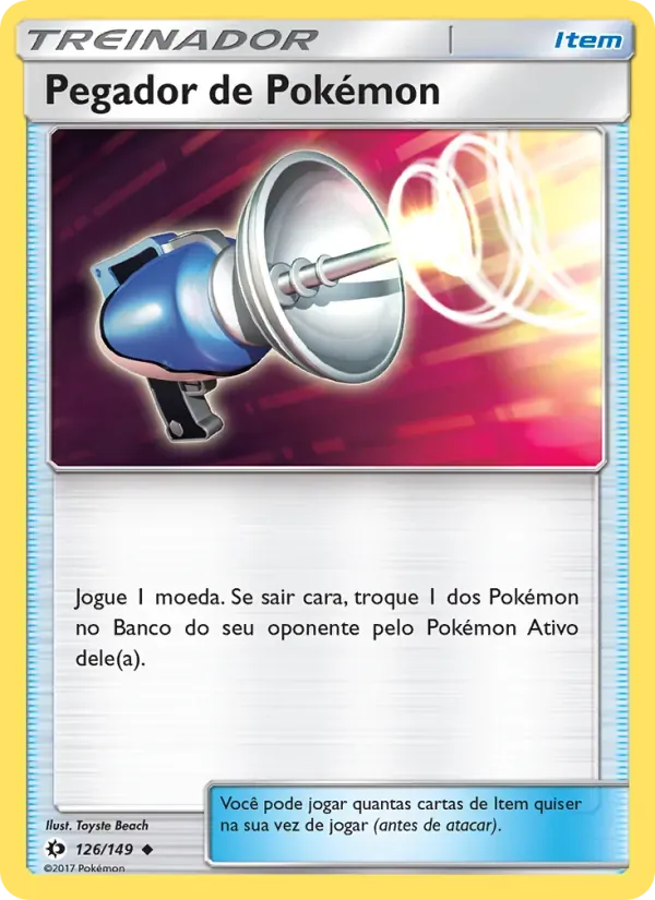 Pegador de Pokémon 126/149 Sol e Lua