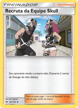 Recruta da Equipe Skull 133 Sol e Lua