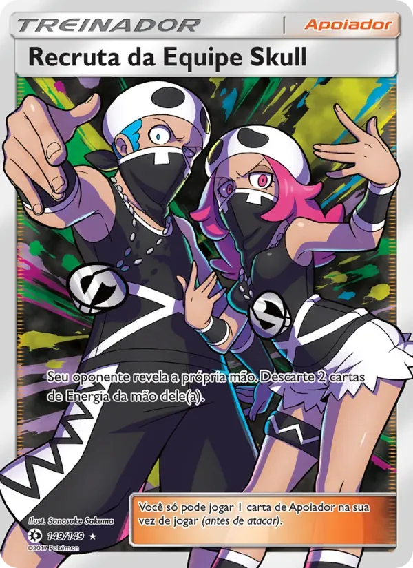 Recruta da Equipe Skull 149/149 Sol e Lua