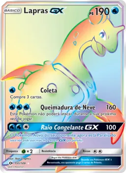 Lapras GX 151 Sol e Lua