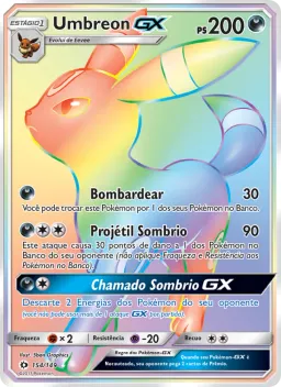 Umbreon GX 154 Sol e Lua