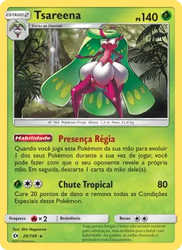 Tsareena 20 Sol e Lua