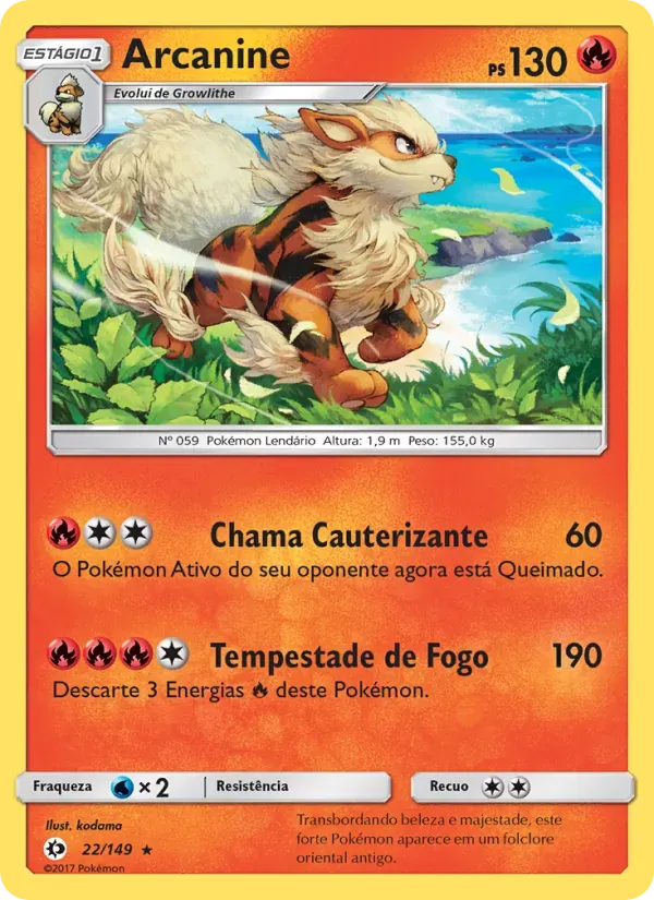 Arcanine 22/149 Sol e Lua