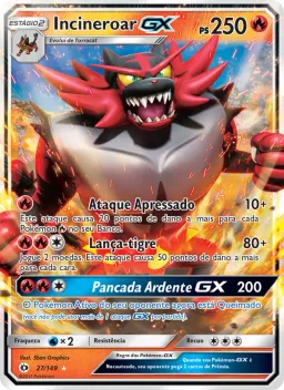 Incineroar GX 27 Sol e Lua