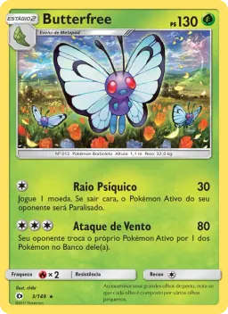 Butterfree 3 Sol e Lua