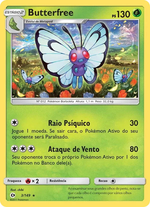 Butterfree 3/149 Sol e Lua