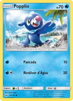 Popplio 39 Sol e Lua