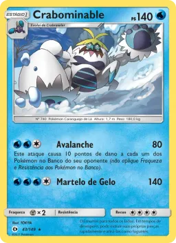 Crabominable 43 Sol e Lua