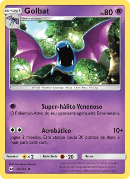 Golbat 55 Sol e Lua