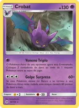 Crobat 56 Sol e Lua