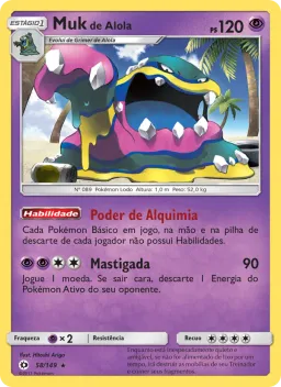 Muk de Alola 58 Sol e Lua