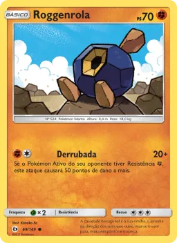 Roggenrola 69 Sol e Lua