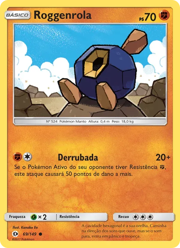 Roggenrola 69/149 Sol e Lua