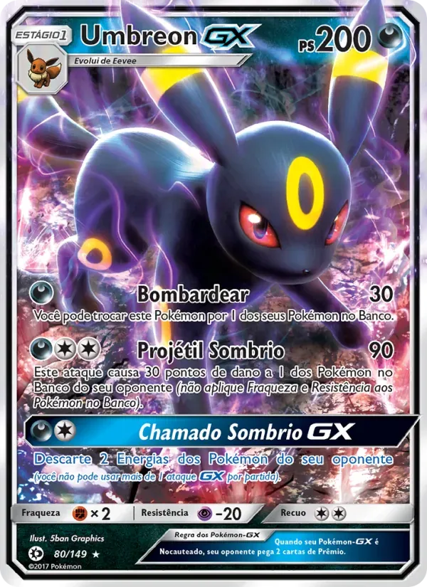 Umbreon GX 80/149 Sol e Lua