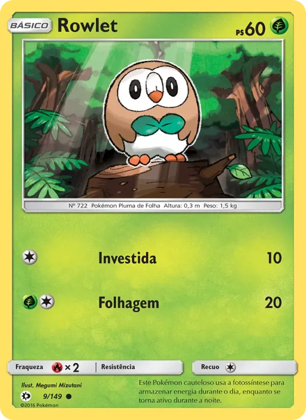 Rowlet 9/149 Sol e Lua