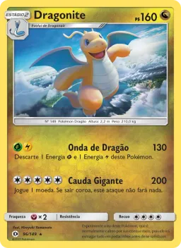 Dragonite 96 Sol e Lua