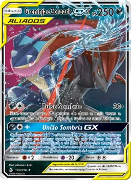 Greninja e Zoroark GX 107 Elos Inquebráveis