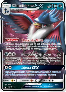 Honchkrow GX 109 Elos Inquebráveis