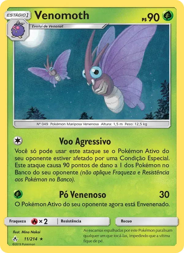 Venomoth 11/214 Elos Inquebráveis