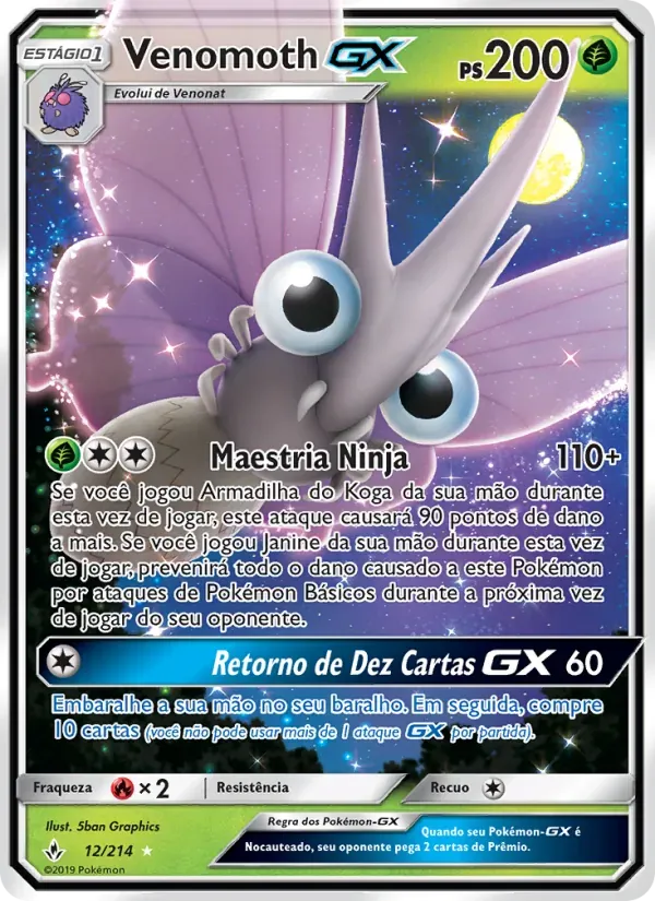Venomoth GX 12/214 Elos Inquebráveis