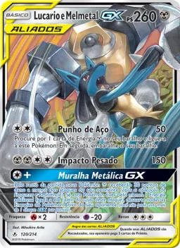 Lucario e Melmetal GX 120 Elos Inquebráveis