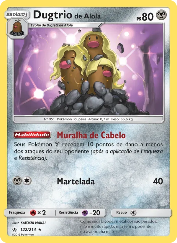 Dugtrio de Alola 122/214 Elos Inquebráveis
