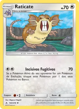 Raticate 144 Elos Inquebráveis