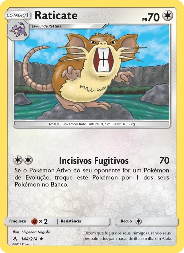 Raticate 144/214 Elos Inquebráveis