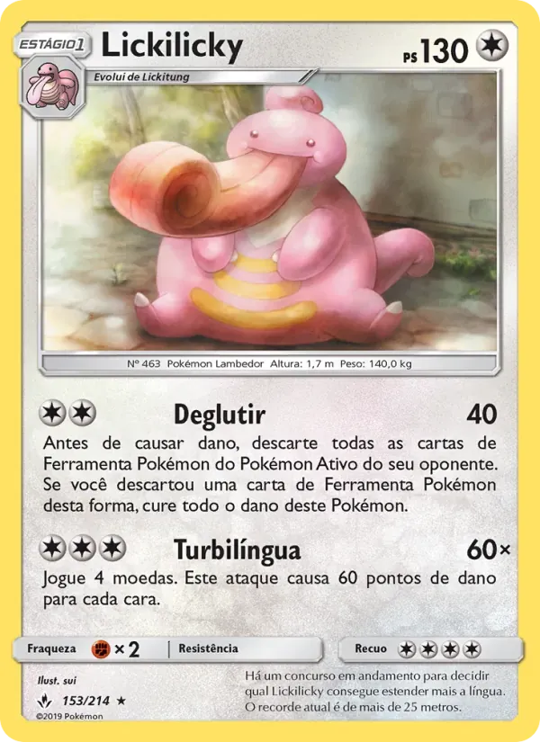 Lickilicky 153/214 Elos Inquebráveis
