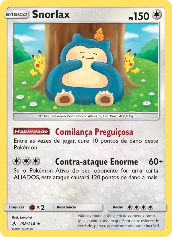 Snorlax 158/214 Elos Inquebráveis