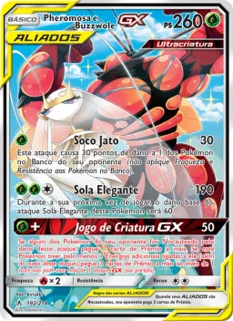 Pheromosa e Buzzwole GX 192 Elos Inquebráveis