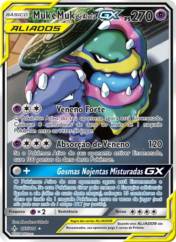 Muk e Muk de Alola GX 197/214 Elos Inquebráveis