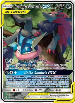 Greninja e Zoroark GX 201 Elos Inquebráveis
