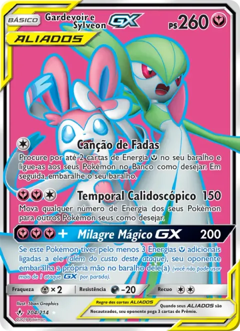 Gardevoir e Sylveon GX 204/214
