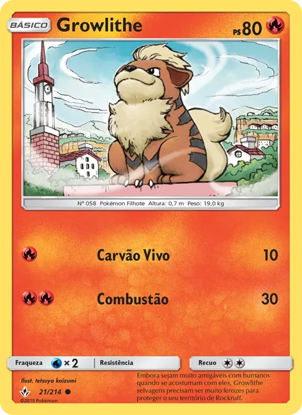 Growlithe 21/214 Elos Inquebráveis