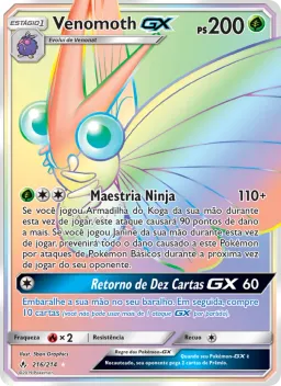Venomoth GX 216 Elos Inquebráveis