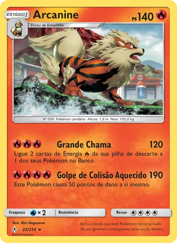 Arcanine 22/214 Elos Inquebráveis