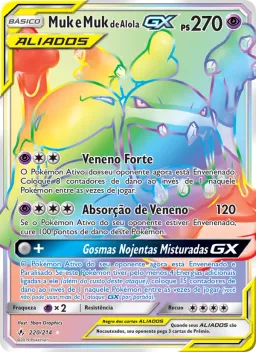 Muk e Muk de Alola GX 220 Elos Inquebráveis