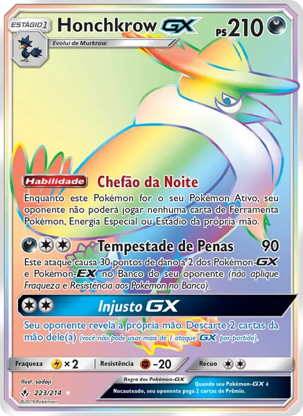 Honchkrow GX 223/214 Elos Inquebráveis