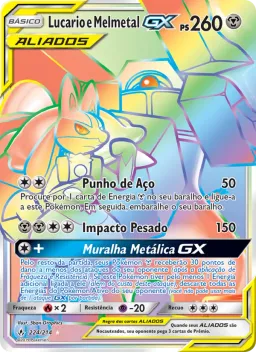 Lucario e Melmetal GX 224 Elos Inquebráveis