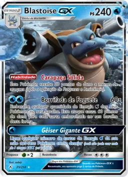 Blastoise GX 35 Elos Inquebráveis