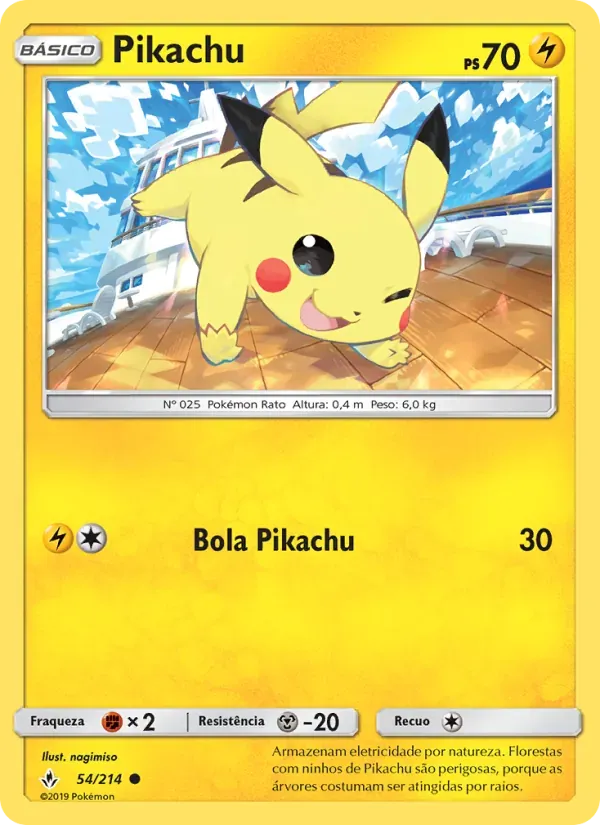 Pikachu 54/214 Elos Inquebráveis