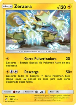 Zeraora 60 Elos Inquebráveis