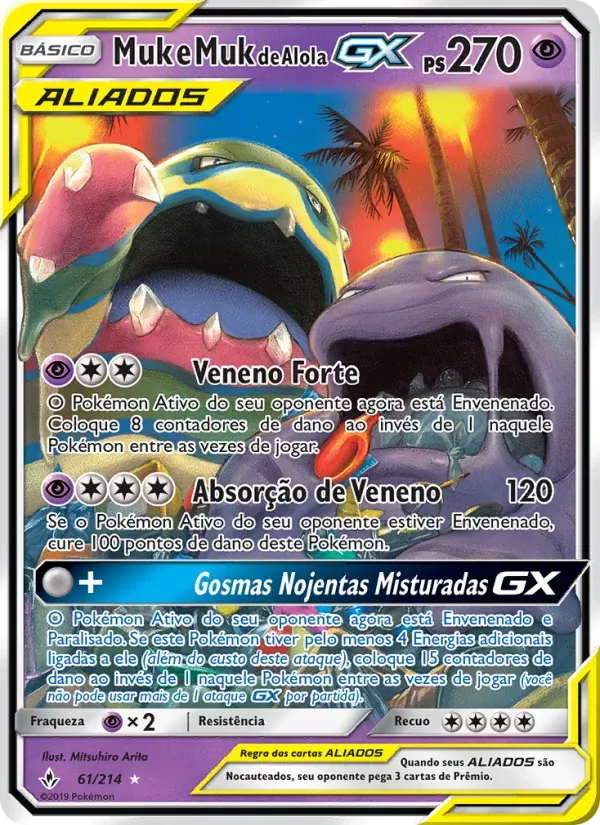 Muk e Muk de Alola GX 61/214 Elos Inquebráveis