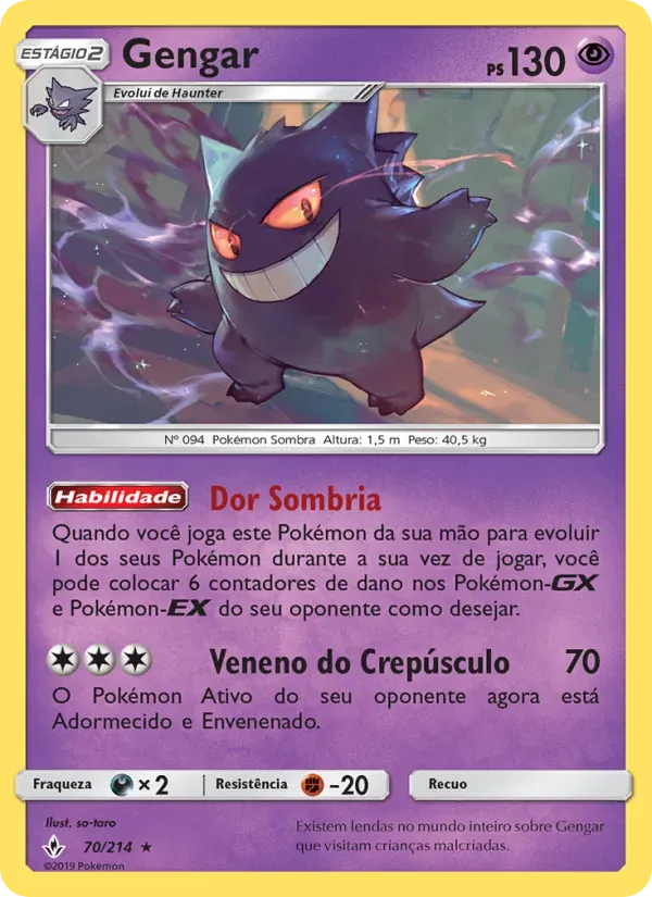 Gengar 70/214 Elos Inquebráveis