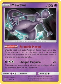 Mewtwo 75 Elos Inquebráveis