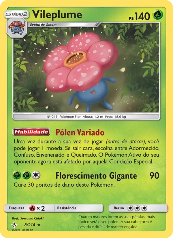 Vileplume 8/214 Elos Inquebráveis