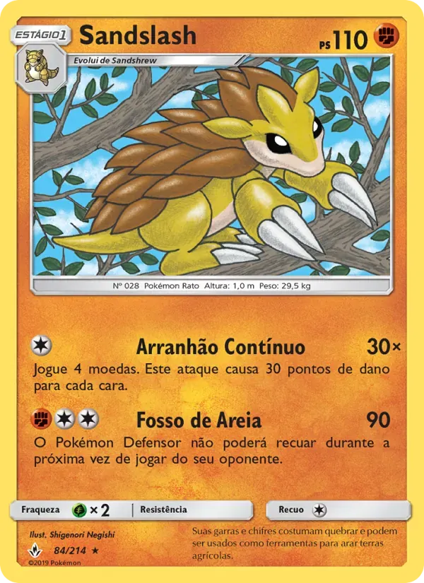 Sandslash 84/214 Elos Inquebráveis